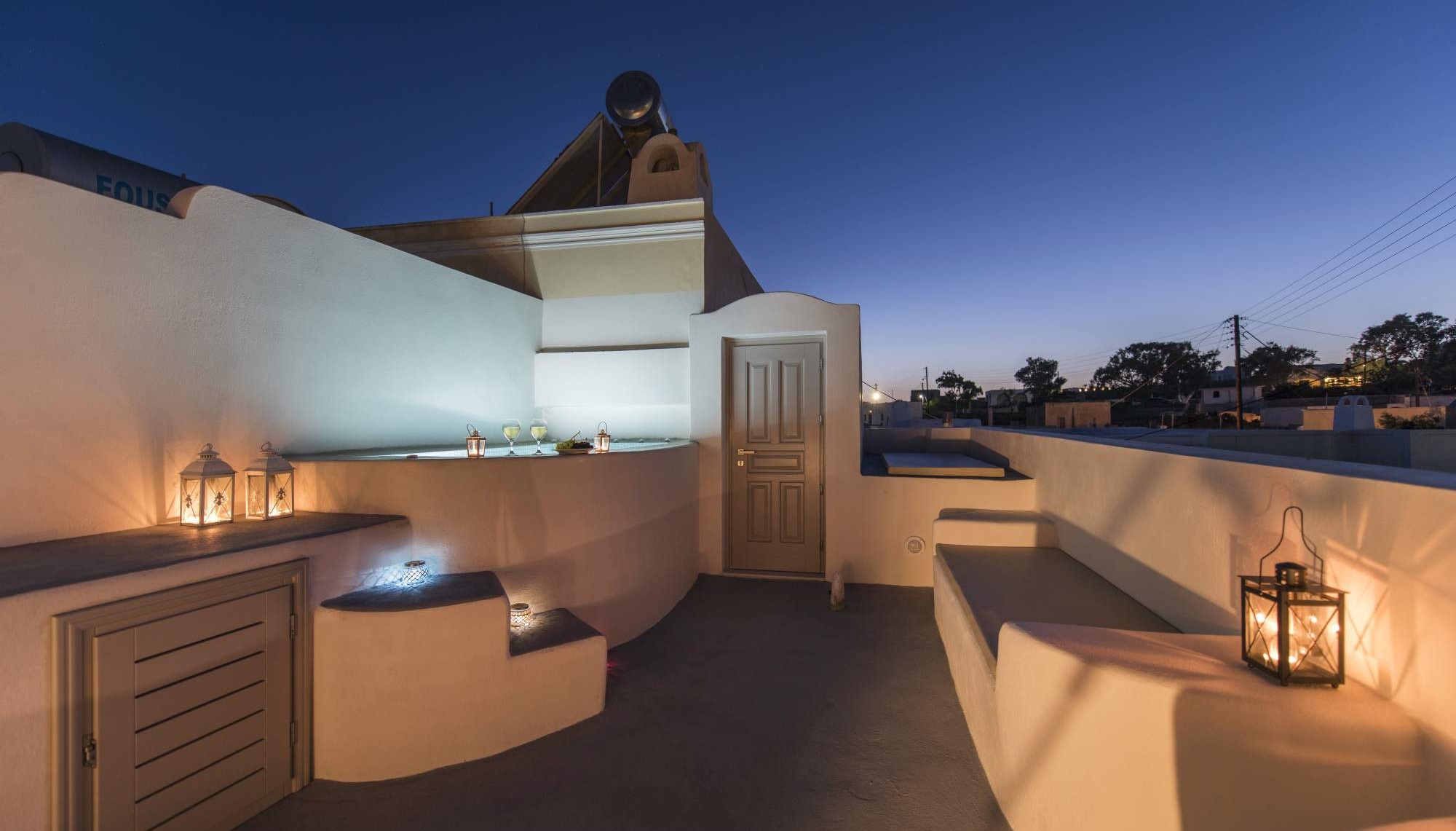 Villa Aegeon Grande in Megalochori Santorini